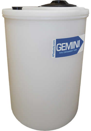 62 Gal Gemini Dual Containment® Tank - LPE SD 1.5 - Natural - Flat